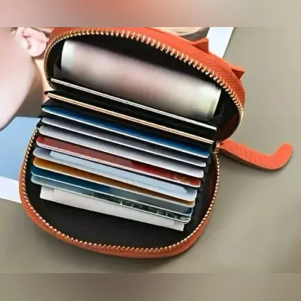 Cat Shaped Card Holder, NEW, Orange